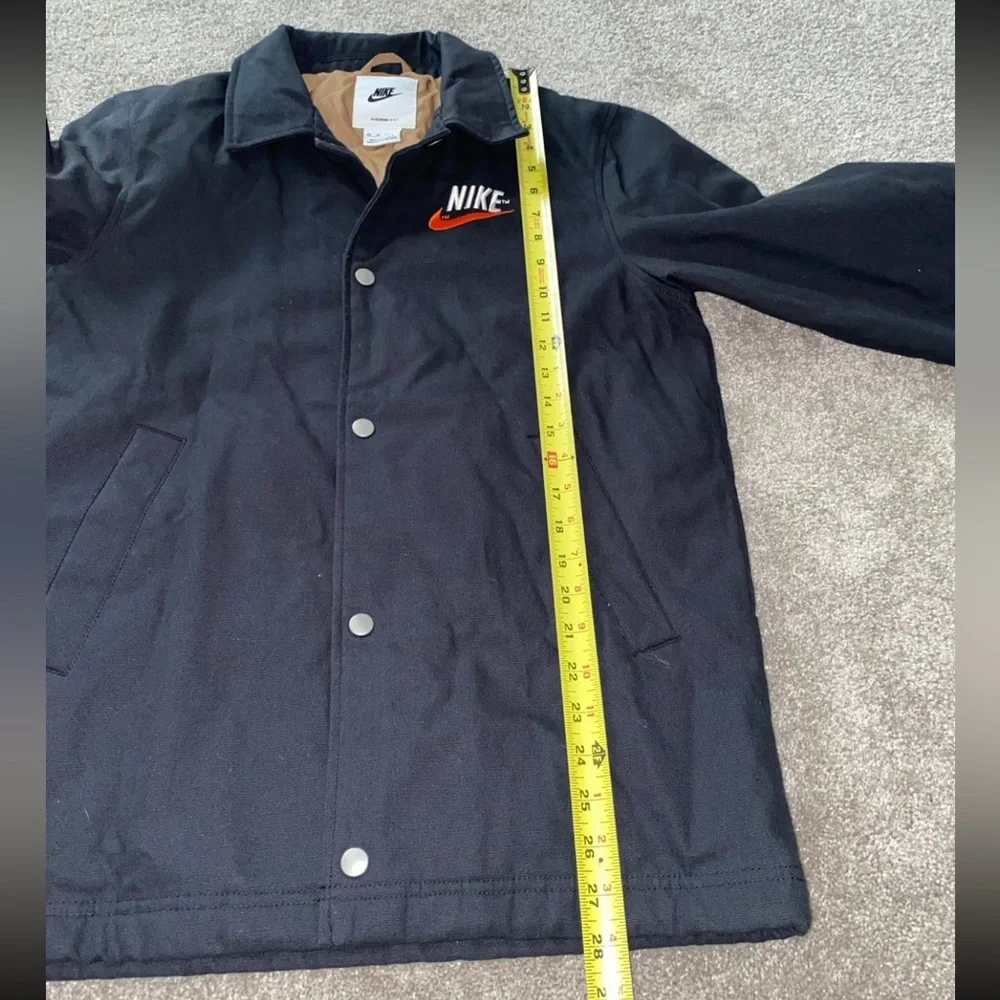 Nike Trend Embroidered‎ Logo Therma Fit Canvas Jacket XS Dark Blue DM5275